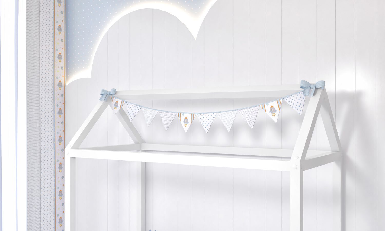 Kit Montessoriano Astronauta Patchwork Azul