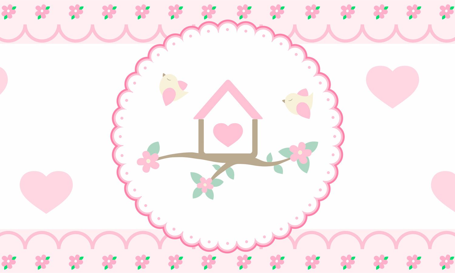 Faixa Adesiva de Parede Patchwork Rosa