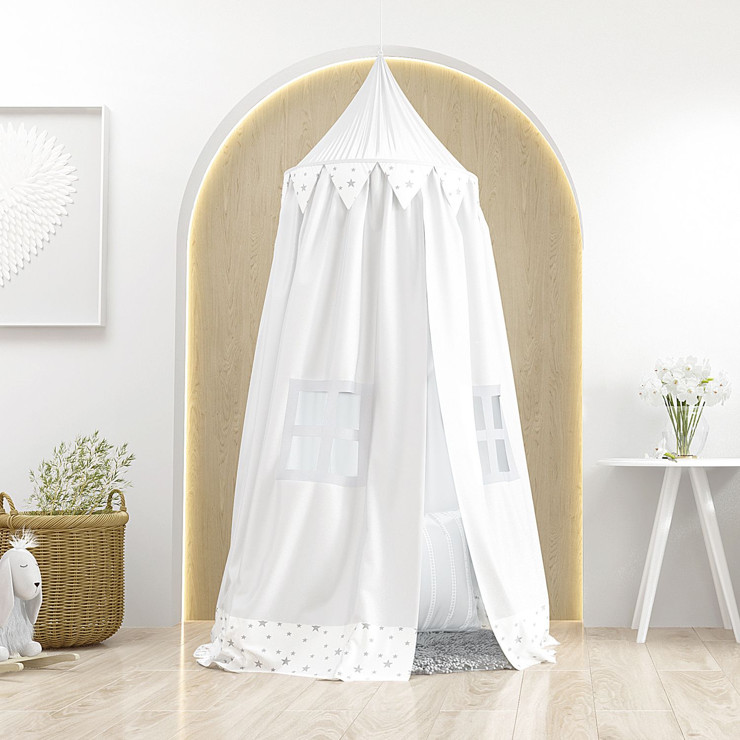 Tenda Dossel Branco Clássico 2m