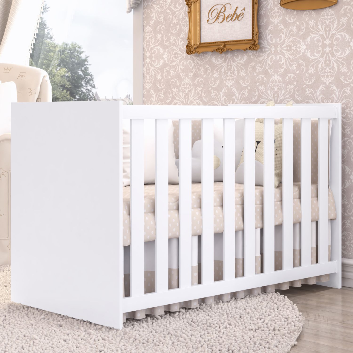 Berço Americano Branco Clean