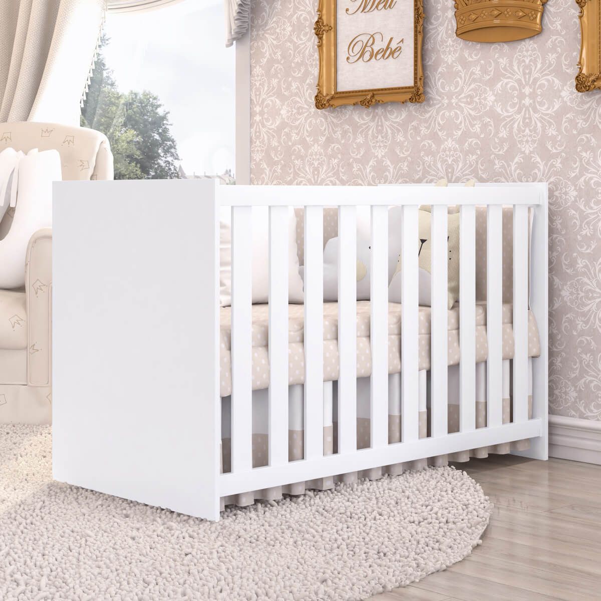 Berço Americano Branco Clean