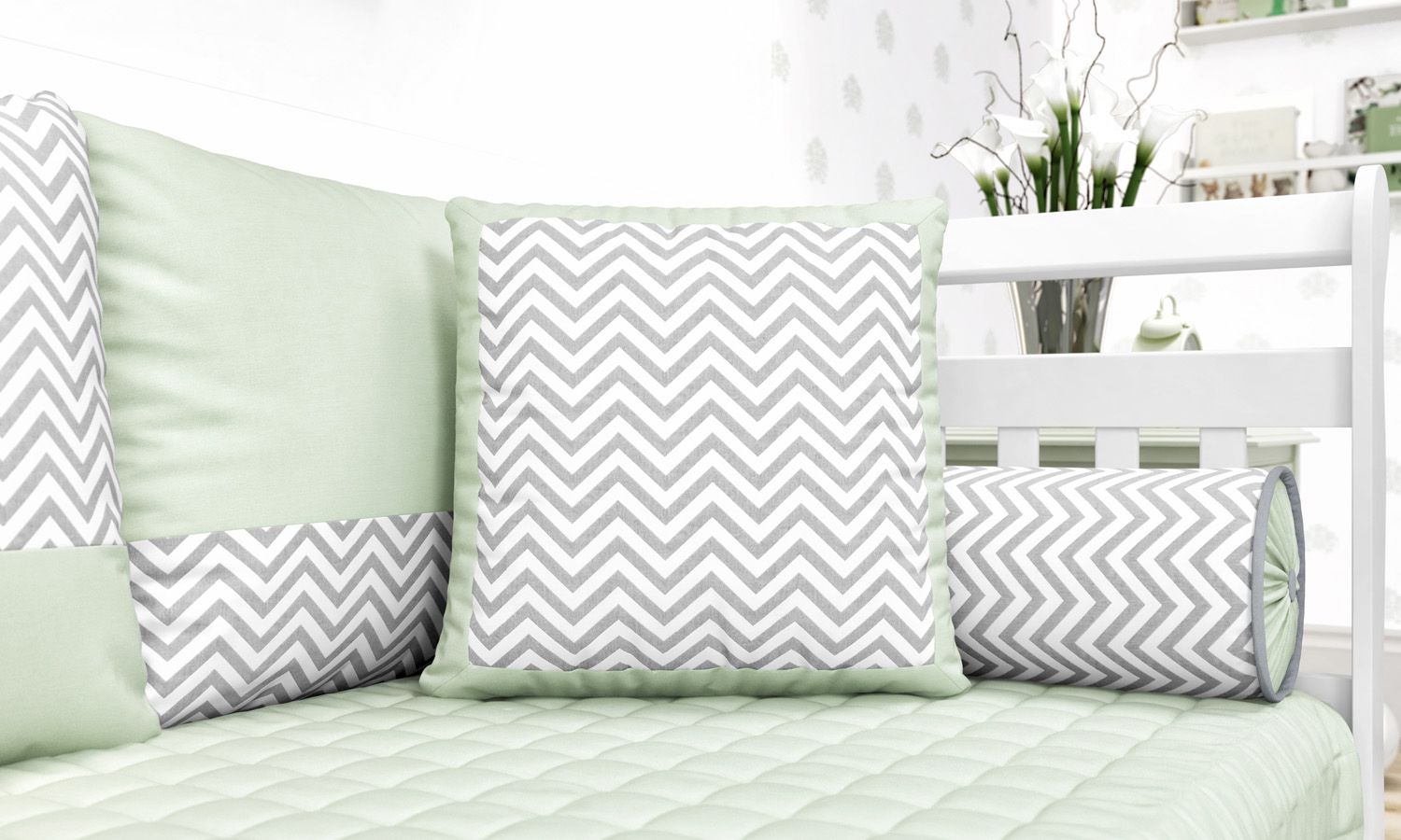 Almofada Chevron Amiguinhas 38cm
