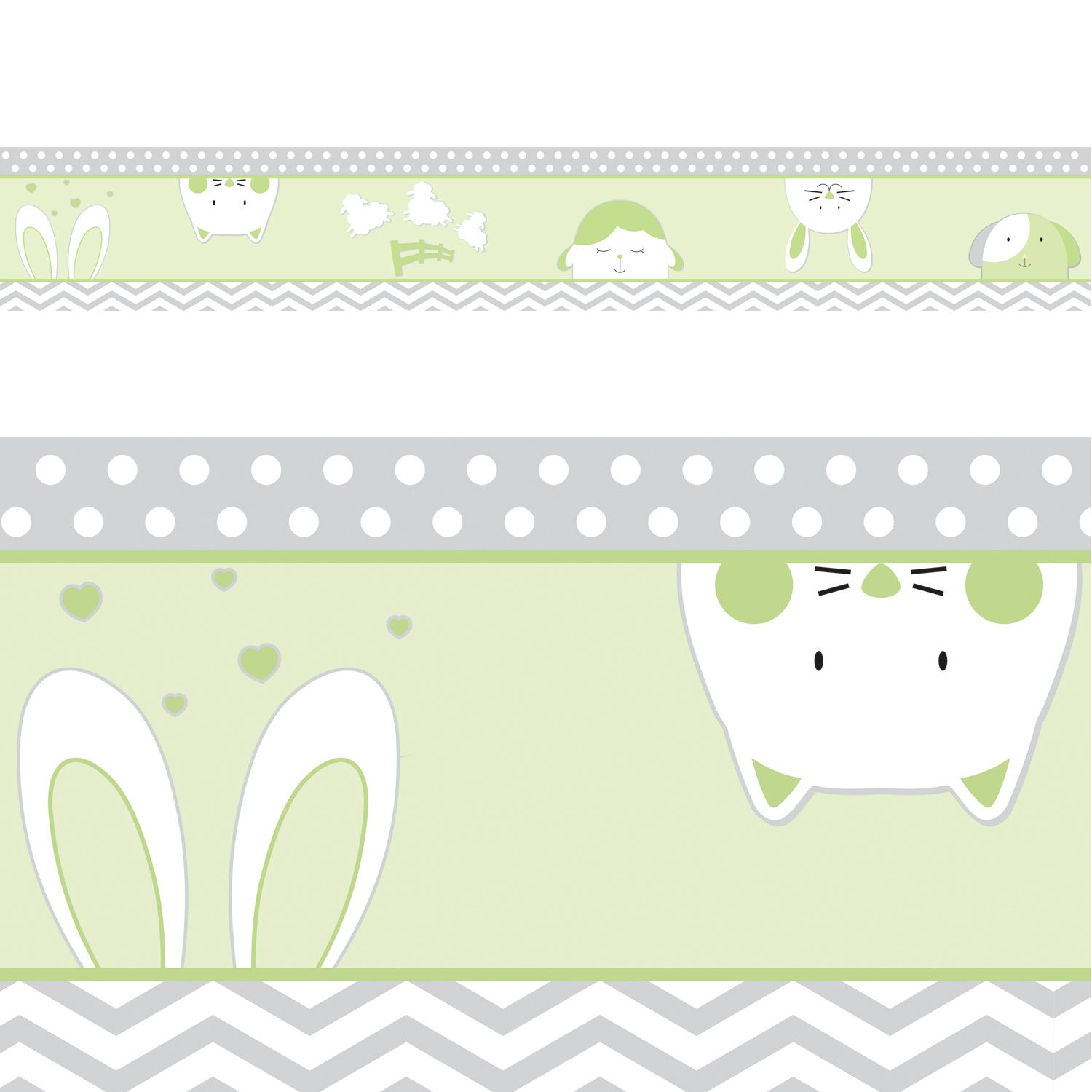 Faixa Adesiva de Parede Amiguinhos Amarelo