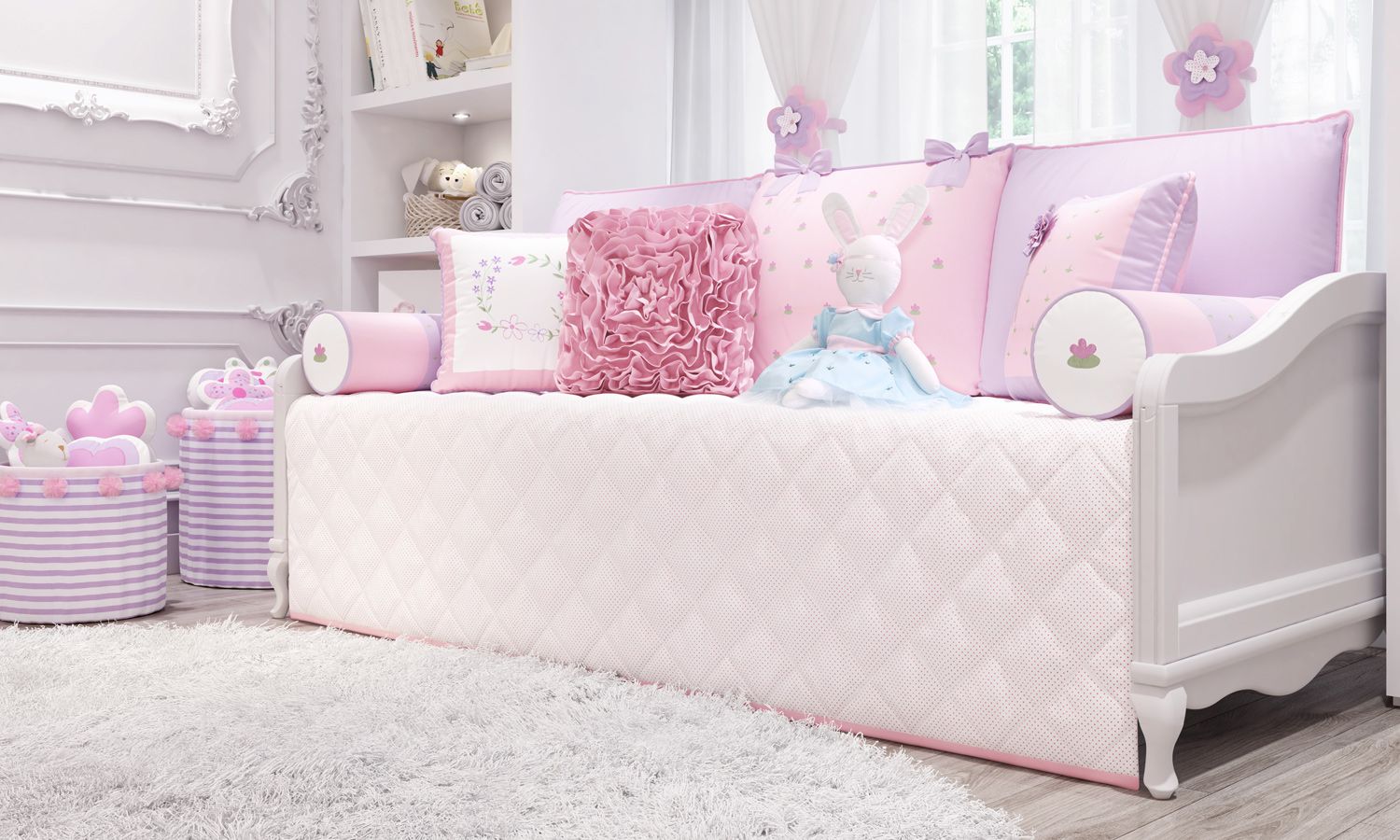 Kit Cama Babá Floral Monet