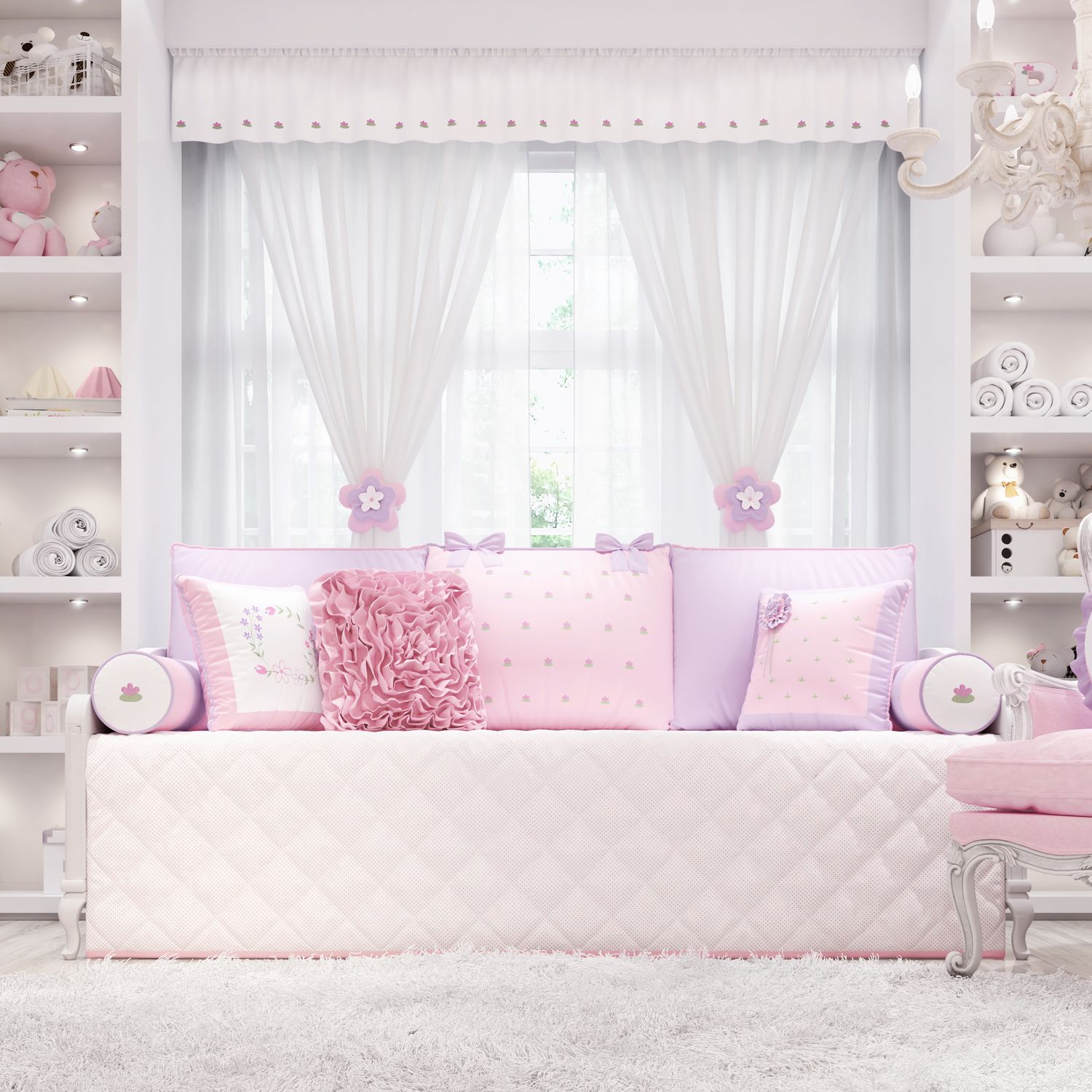 Kit Cama Babá Floral Monet