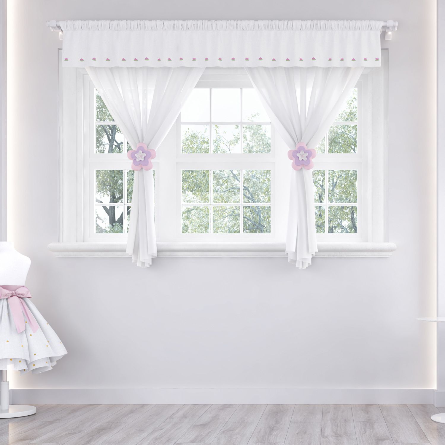 Cortina Floral Monet 1,50m