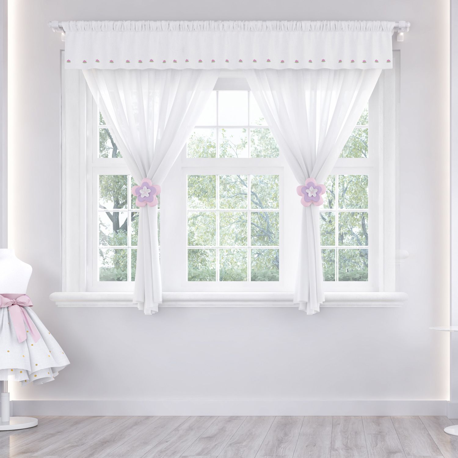 Cortina Floral Monet 1,50m