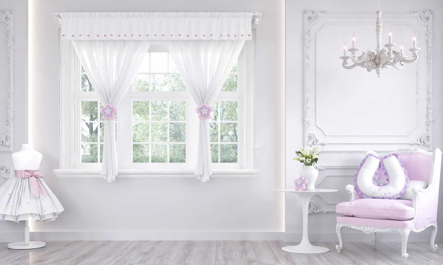 Cortina Floral Monet 1,50m