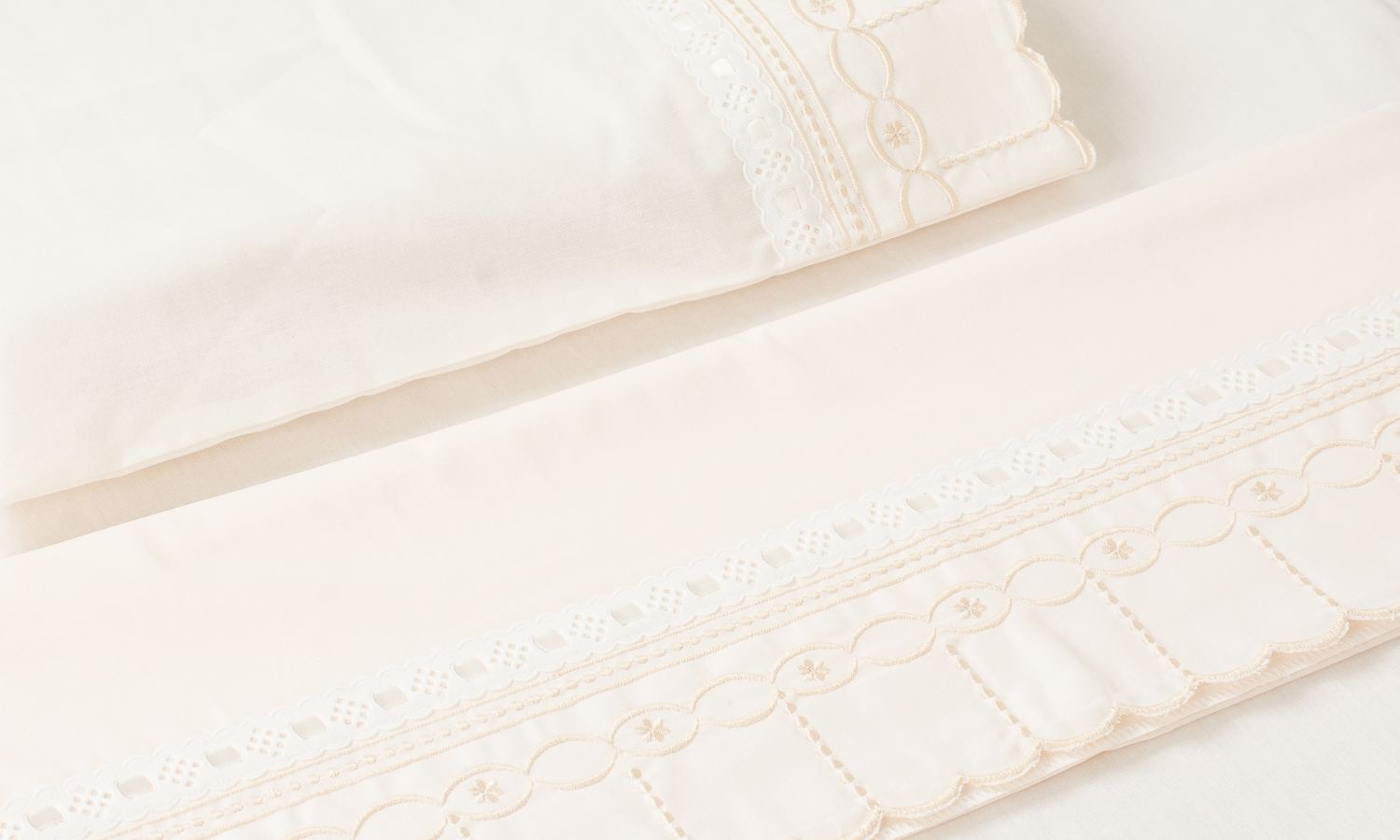 Jogo de Lençol Mini Berço Bico Flor Branco