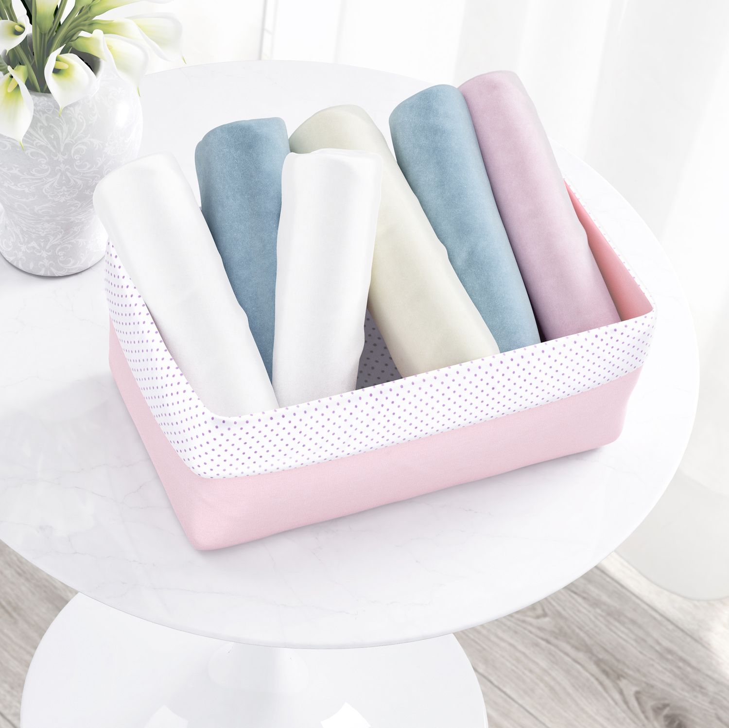 Cesto Organizador Floral Monet 36cm