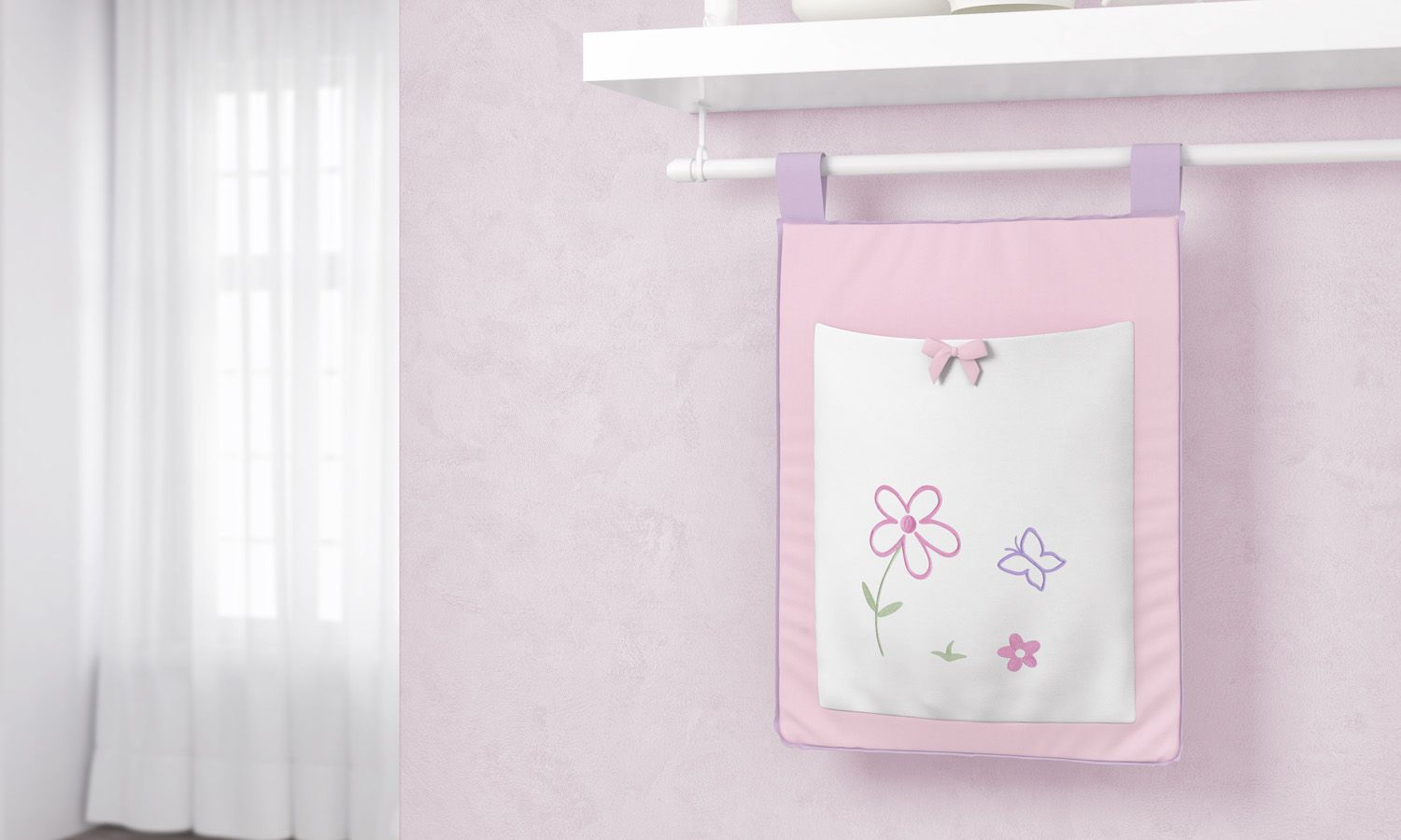 Porta Fraldas Varão Floral Monet