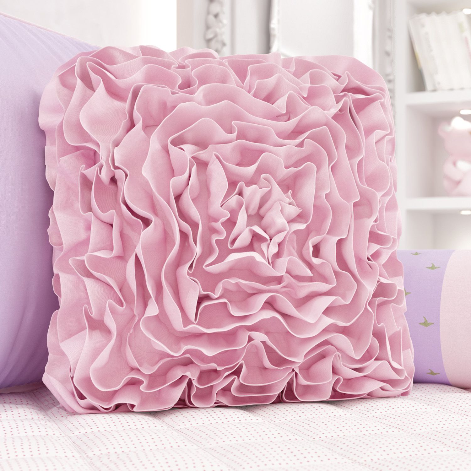 Almofada Frufru Floral Monet 38cm