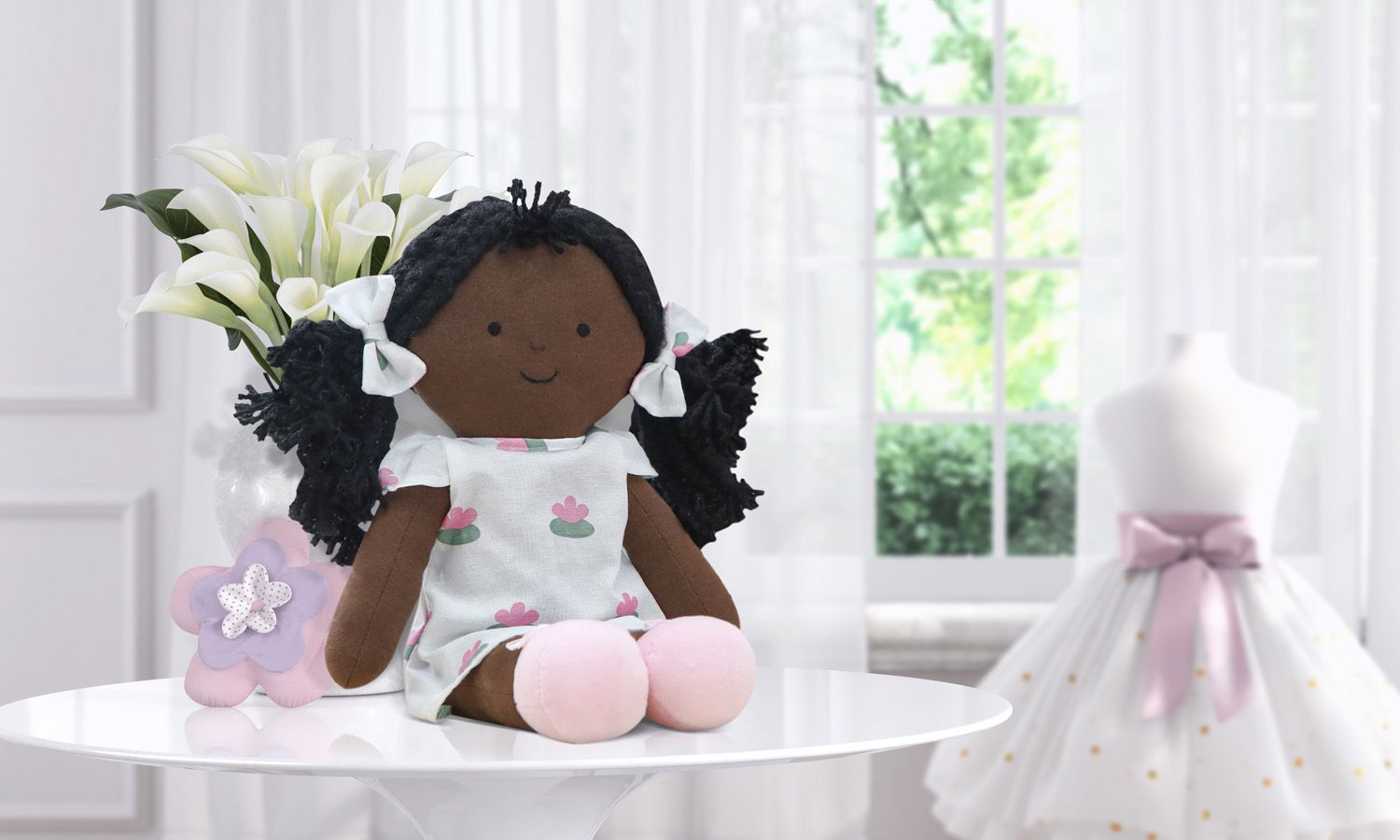 Boneca Vivi Floral Monet 45cm