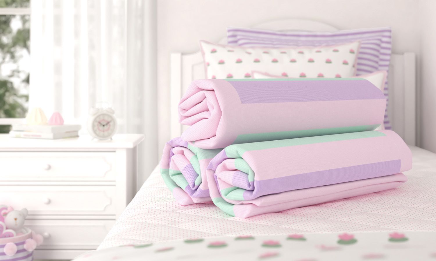 Manta Tricot Floral Monet 1,20m