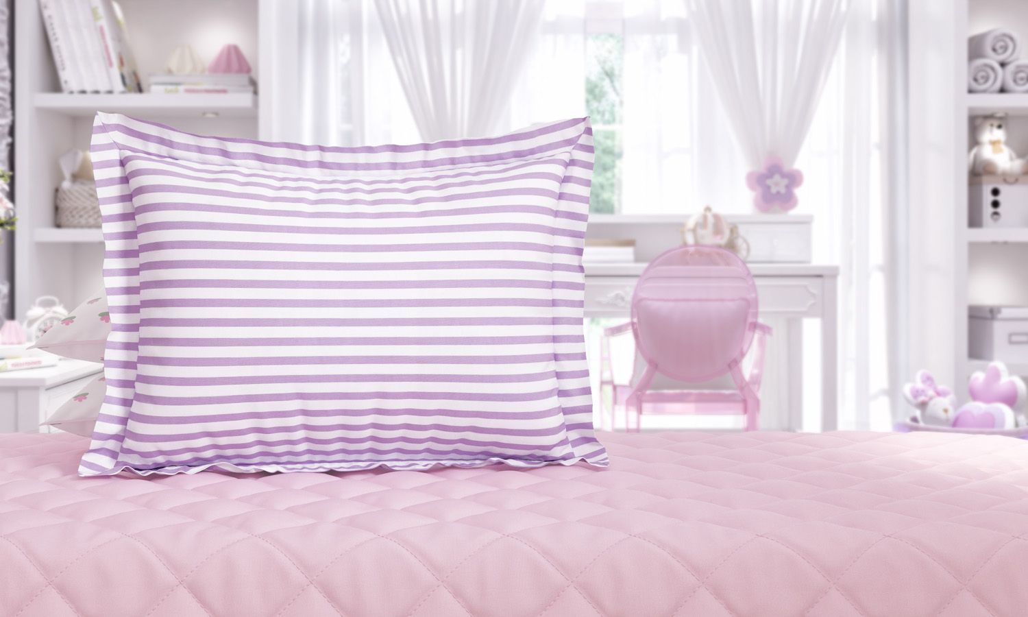 Kit Cama Infantil Solteiro Floral Monet