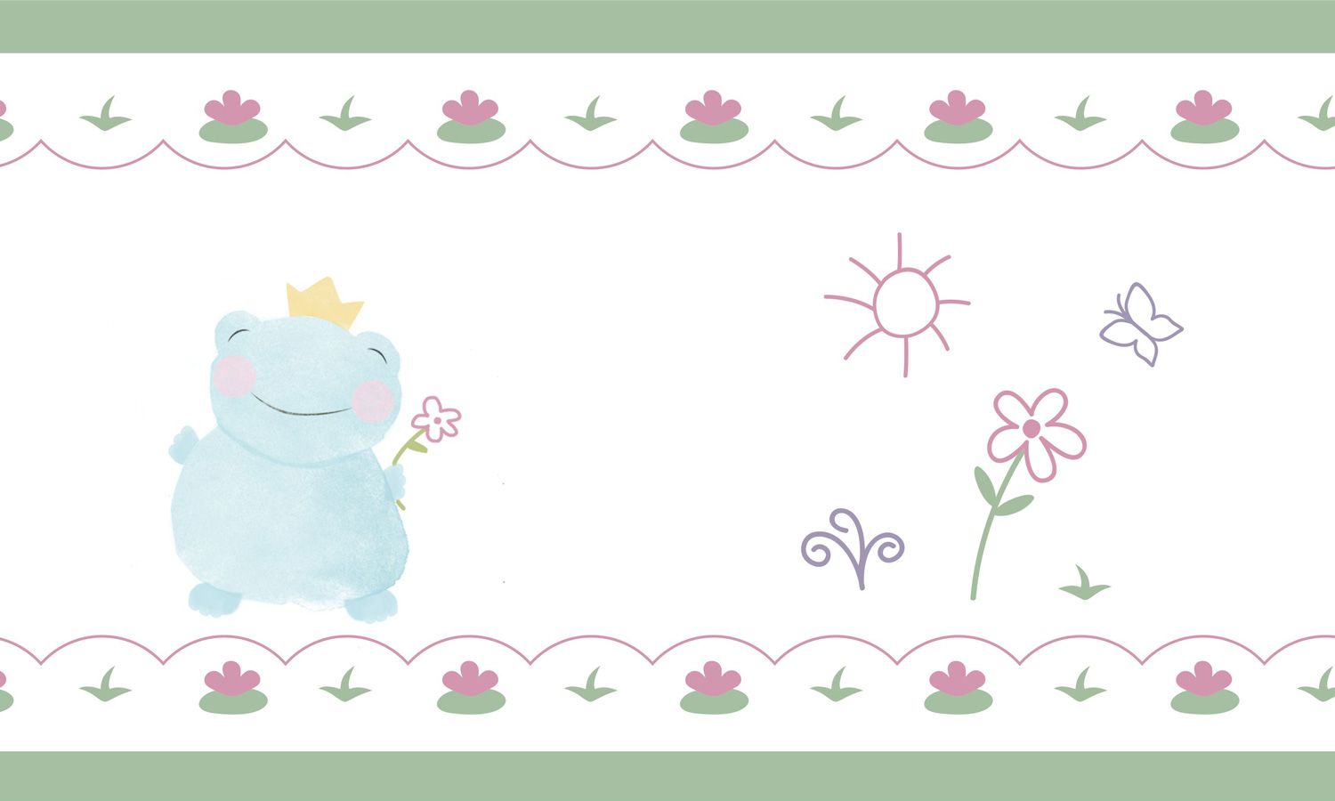 Faixa Adesiva de Parede Floral Monet