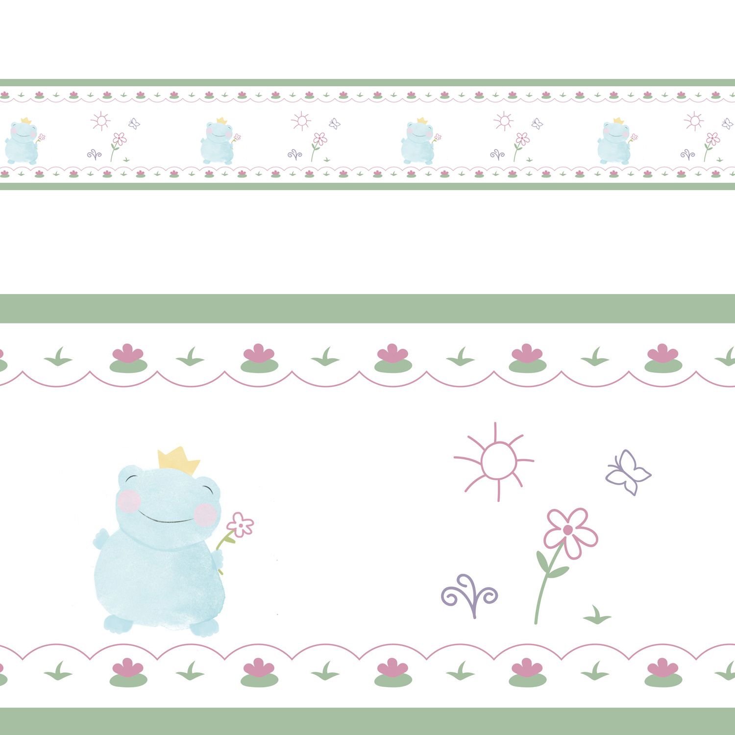 Faixa Adesiva de Parede Floral Monet