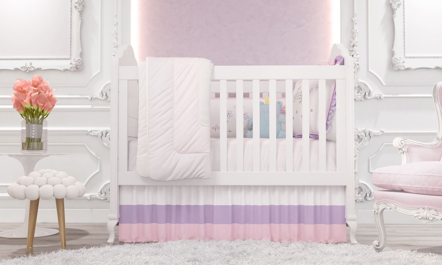 Edredom de Berço Floral Monet