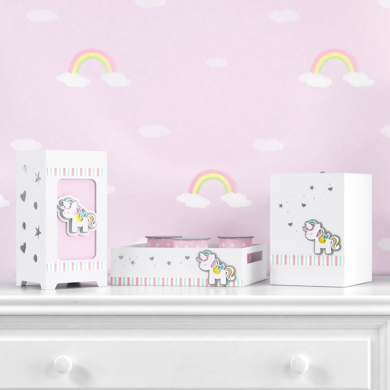 Kit Higiene Unicórnio 3D