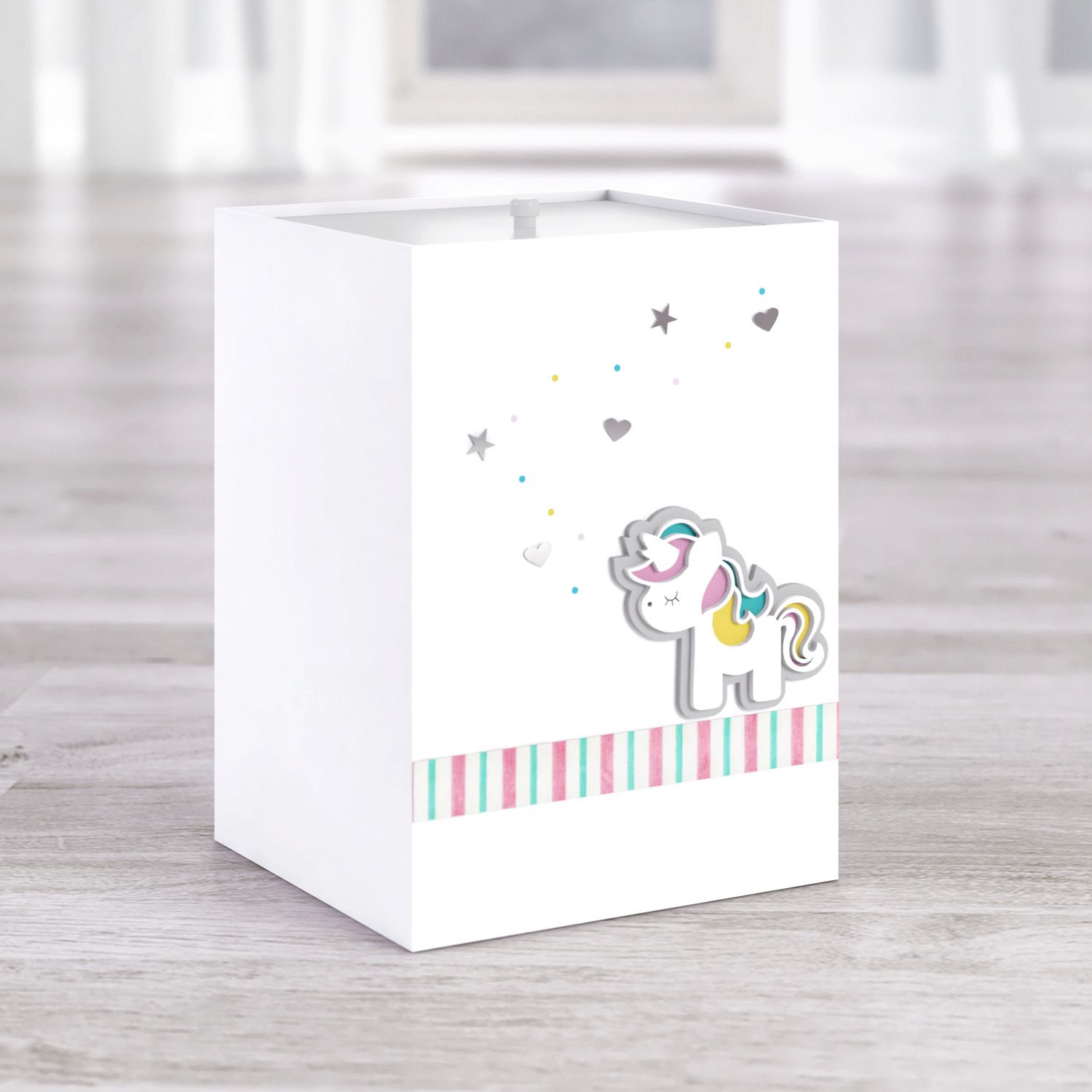 Lixeira Unicórnio 3D