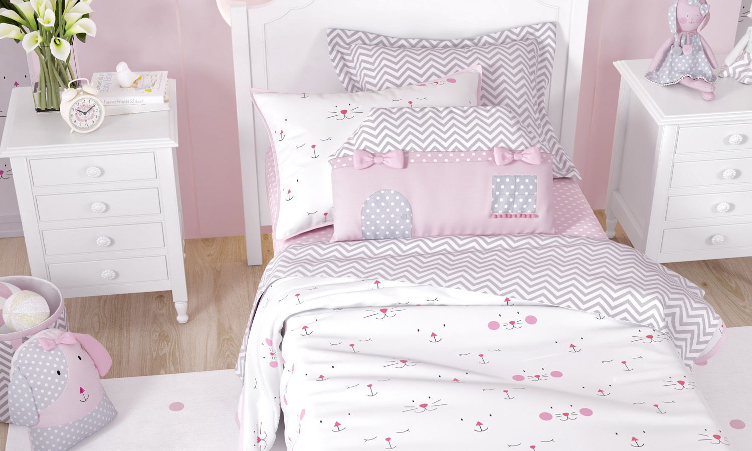 Edredom Infantil Solteiro Amiguinhas