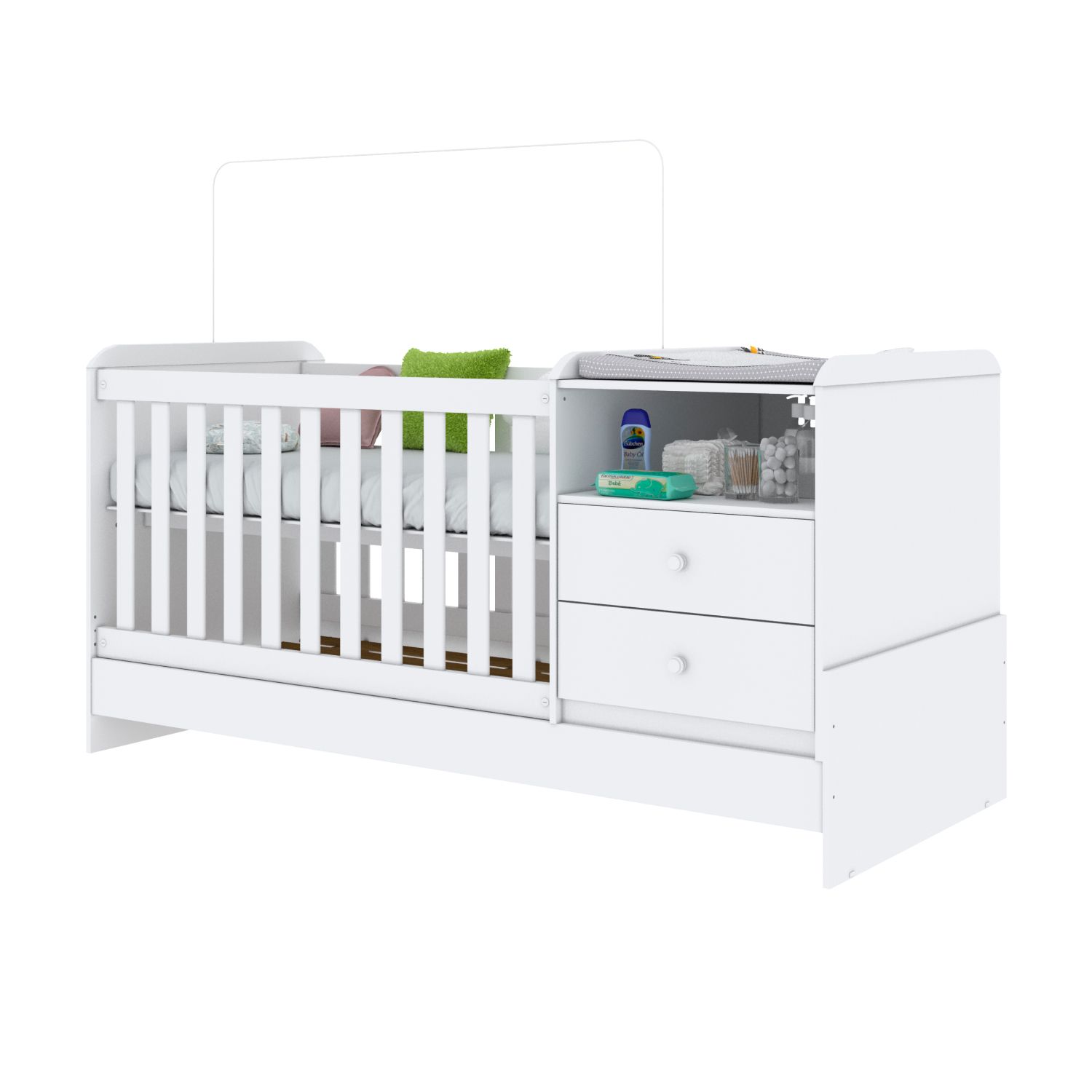 Berço com Trocador Branco Selena