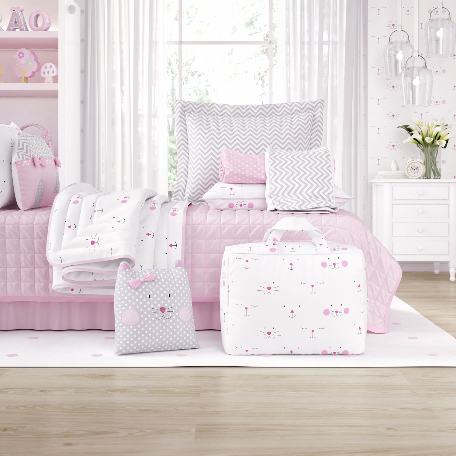 Kit Cama Infantil Solteiro Amiguinhas