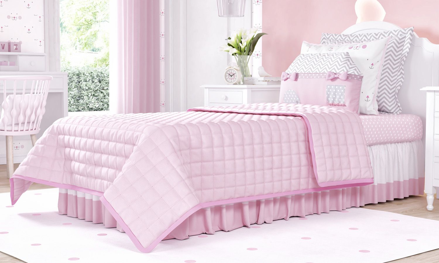 Edredom Infantil Solteiro Matelado Amiguinhas