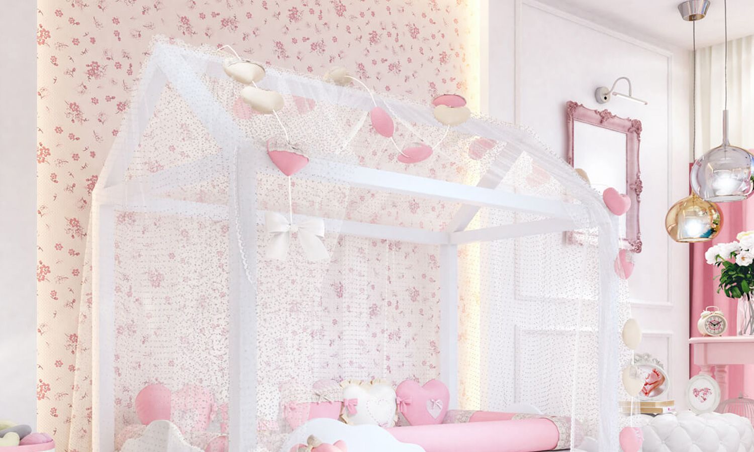 Varal de Cama Coração 5m