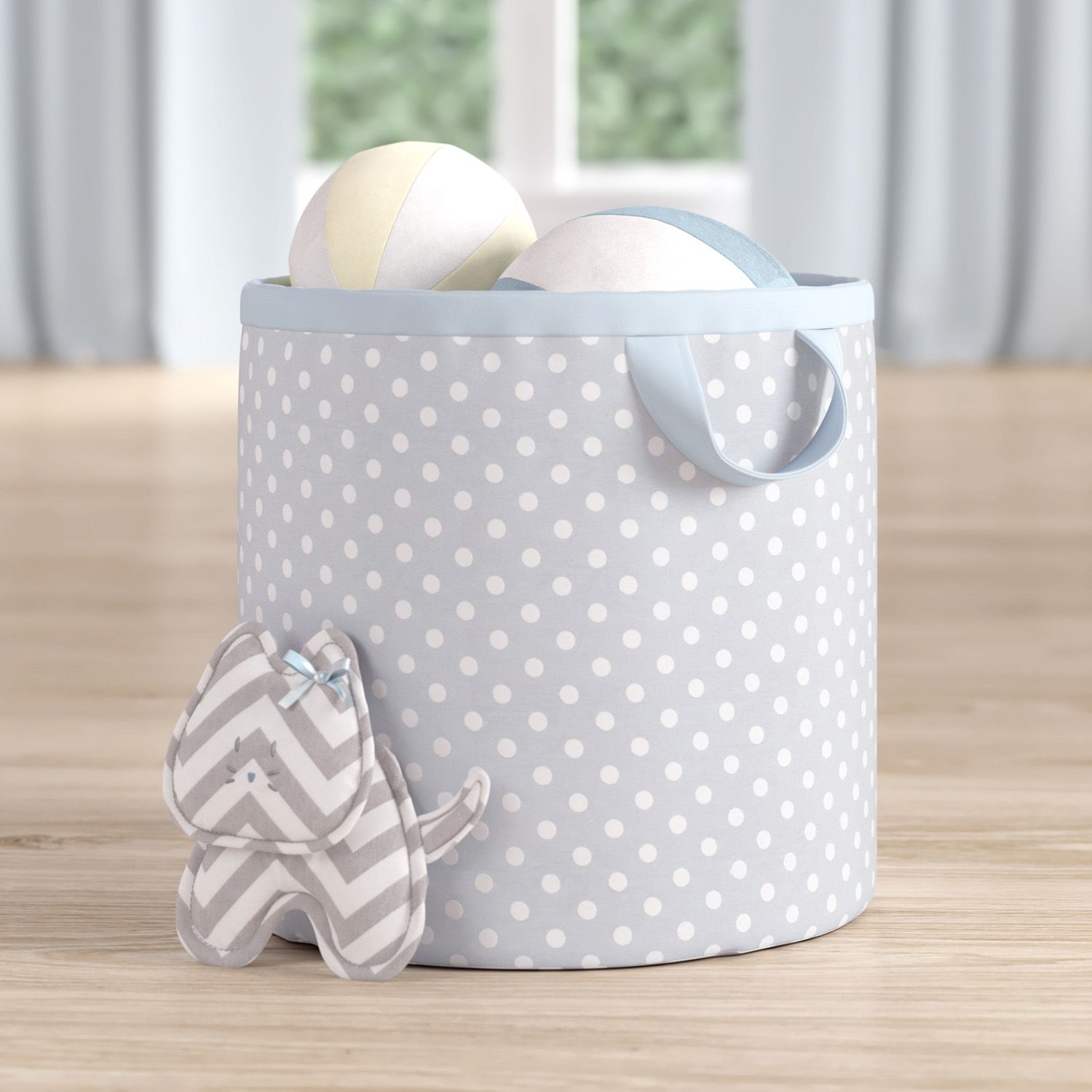 Cesto Organizador para Brinquedos Poá Amiguinhas 24cm