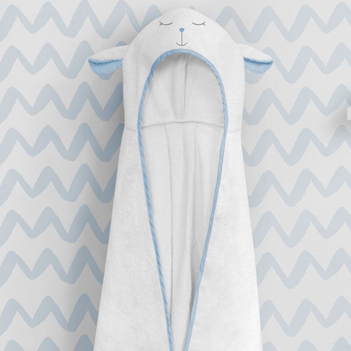 Toalha com Capuz Infantil Amiguinha Ovelhinha 90cm