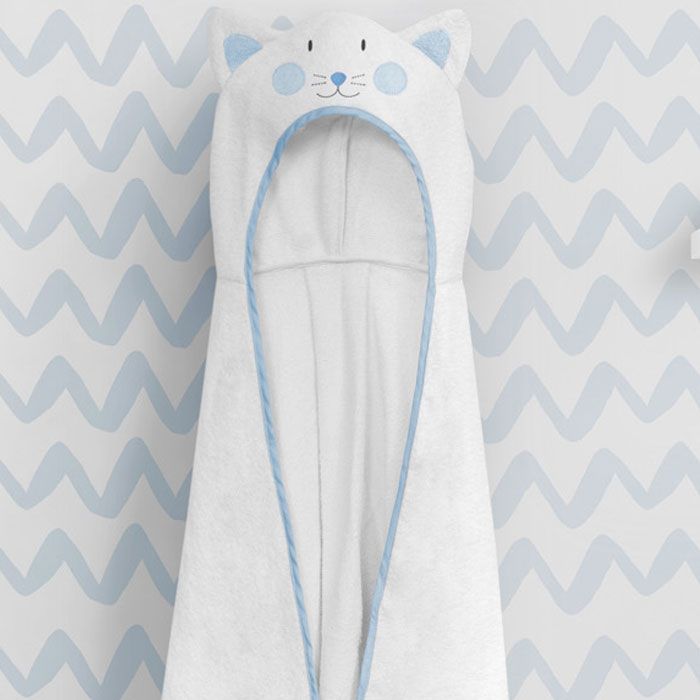 Toalha com Capuz Infantil Amiguinha Gatinha 90cm