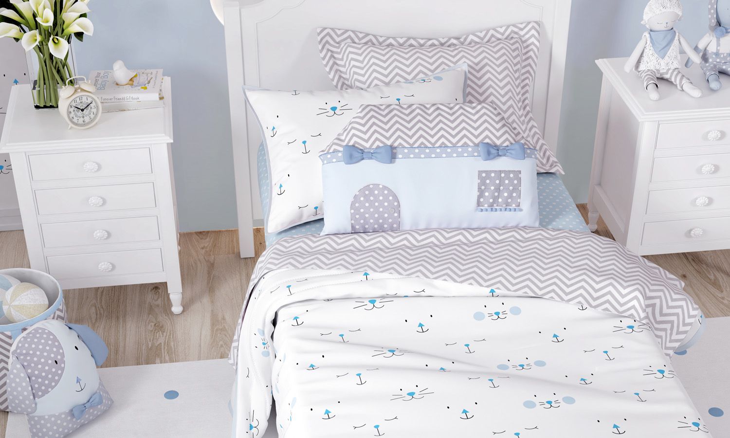 Kit Cama Infantil Solteiro Amiguinhas