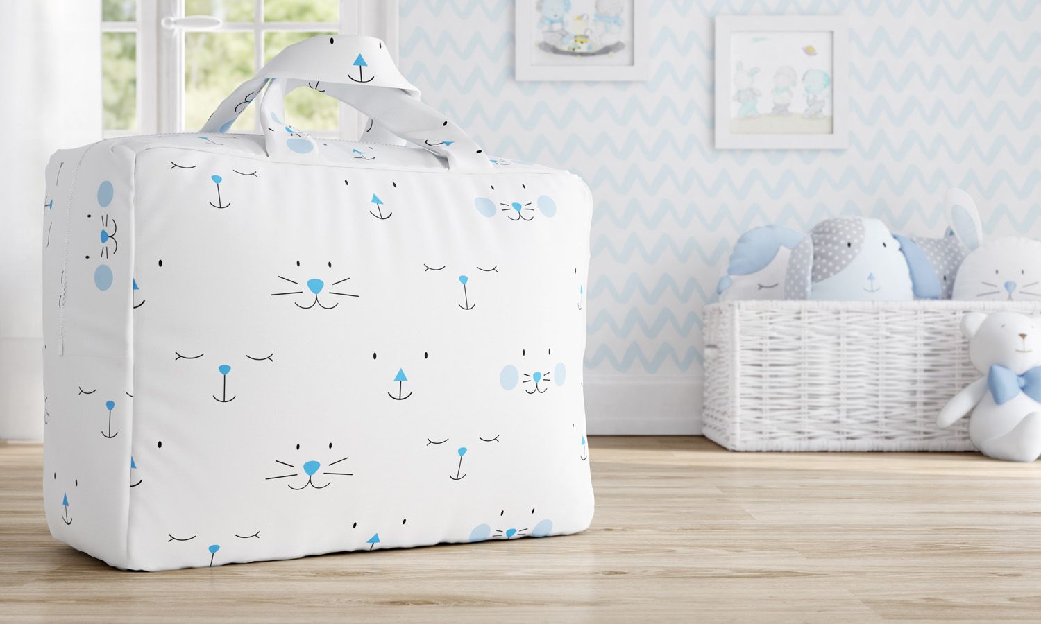 Bolsa de Tecido Infantil Amiguinhos Amarelo 60cm