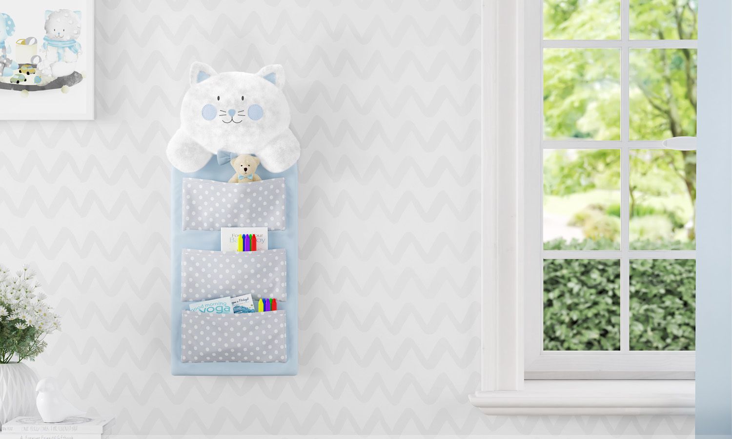 Organizador de Berço Amiguinha Gatinha