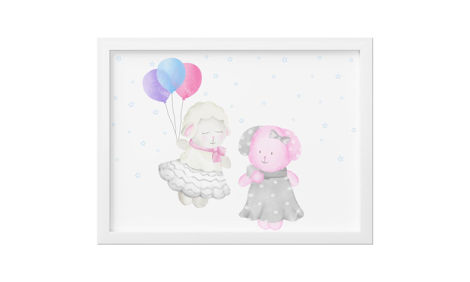 Quadro Amiguinhas e Bexigas 33cm 