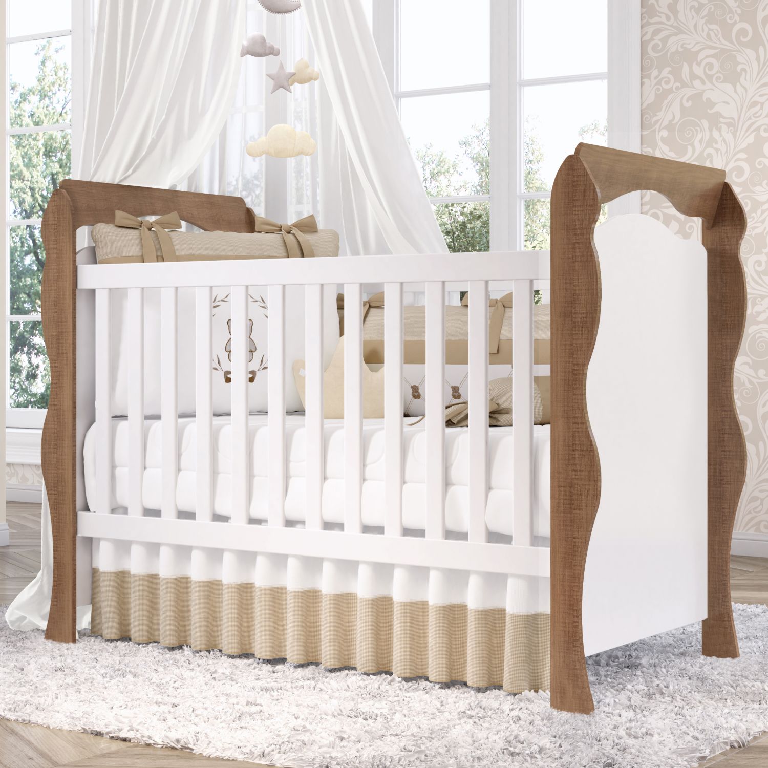 Berço Americano Branco Julie