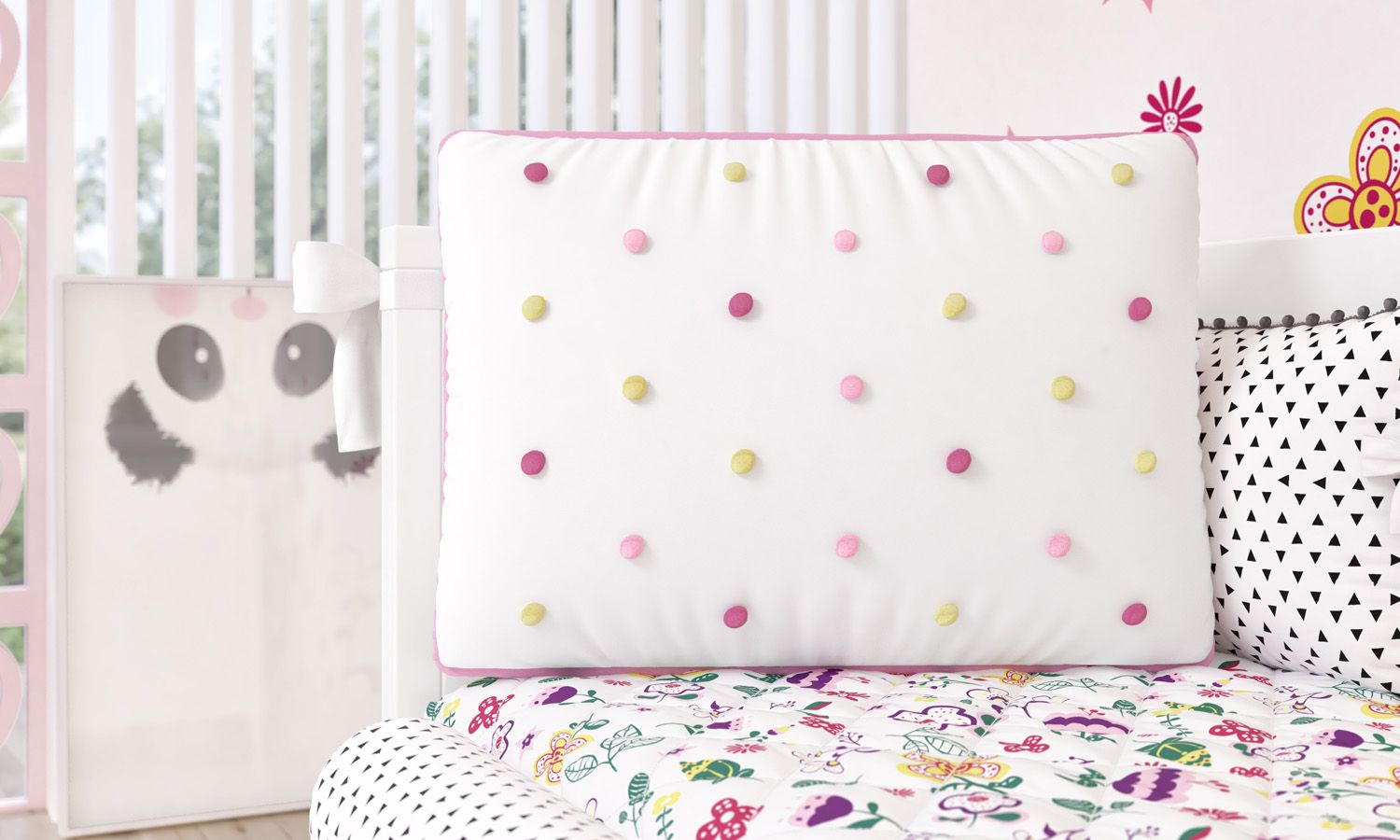 Kit Berço Floral Moderna