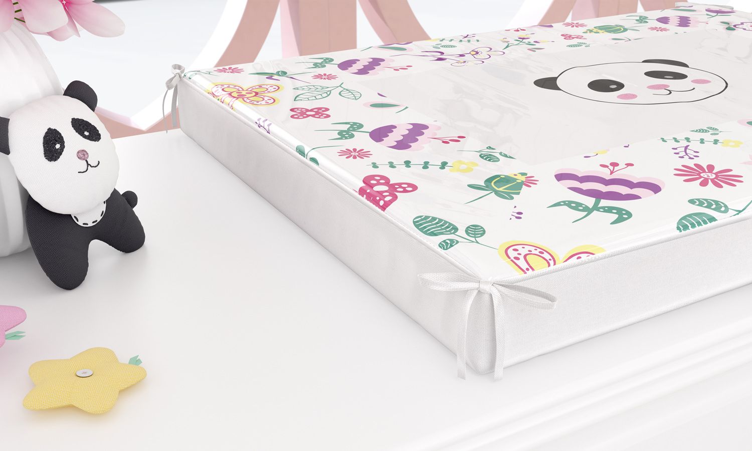 Trocador de Fraldas Floral Moderna