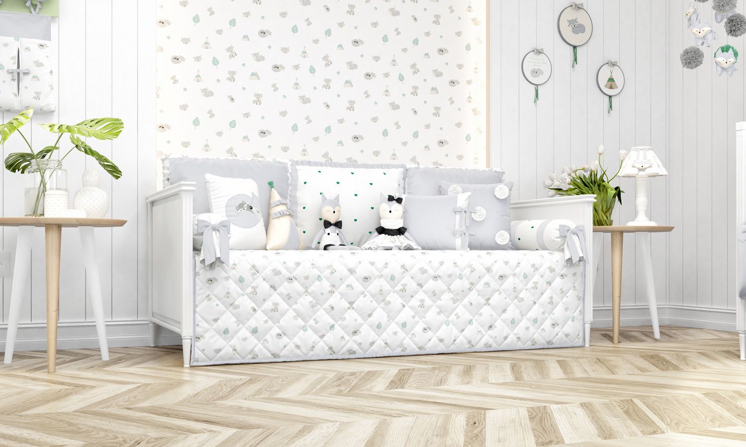 Kit Cama Babá Raposinha