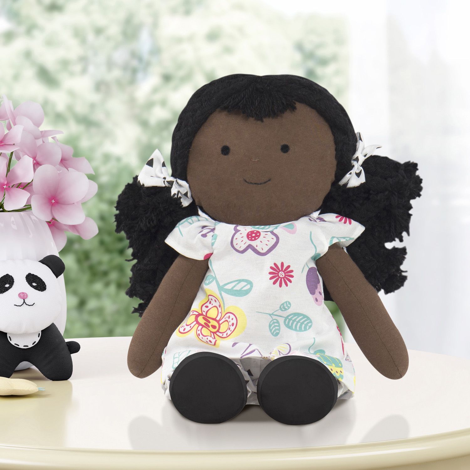 Boneca Naná Floral Moderna 45cm
