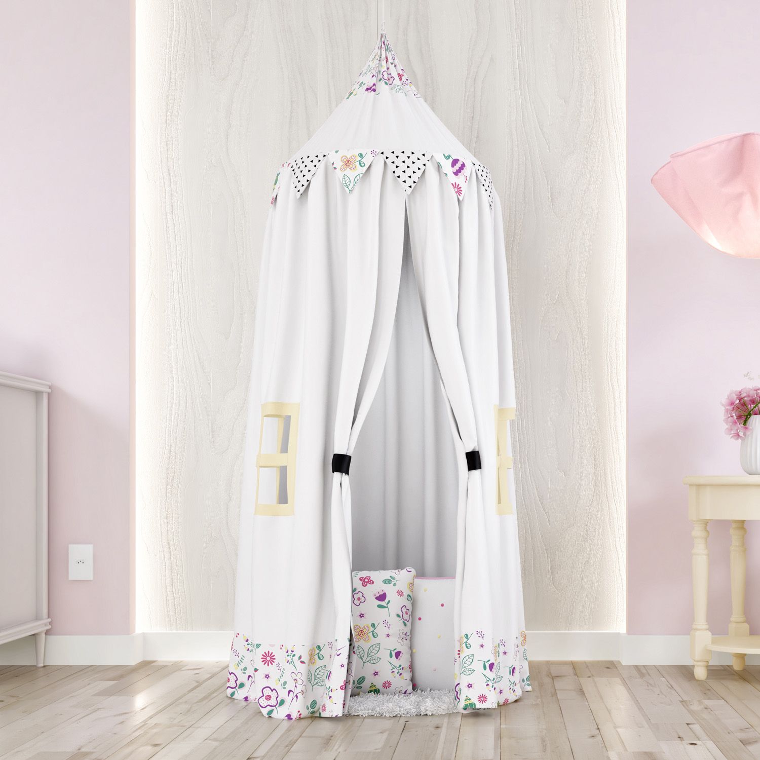 Tenda Dossel Floral Moderna 2m