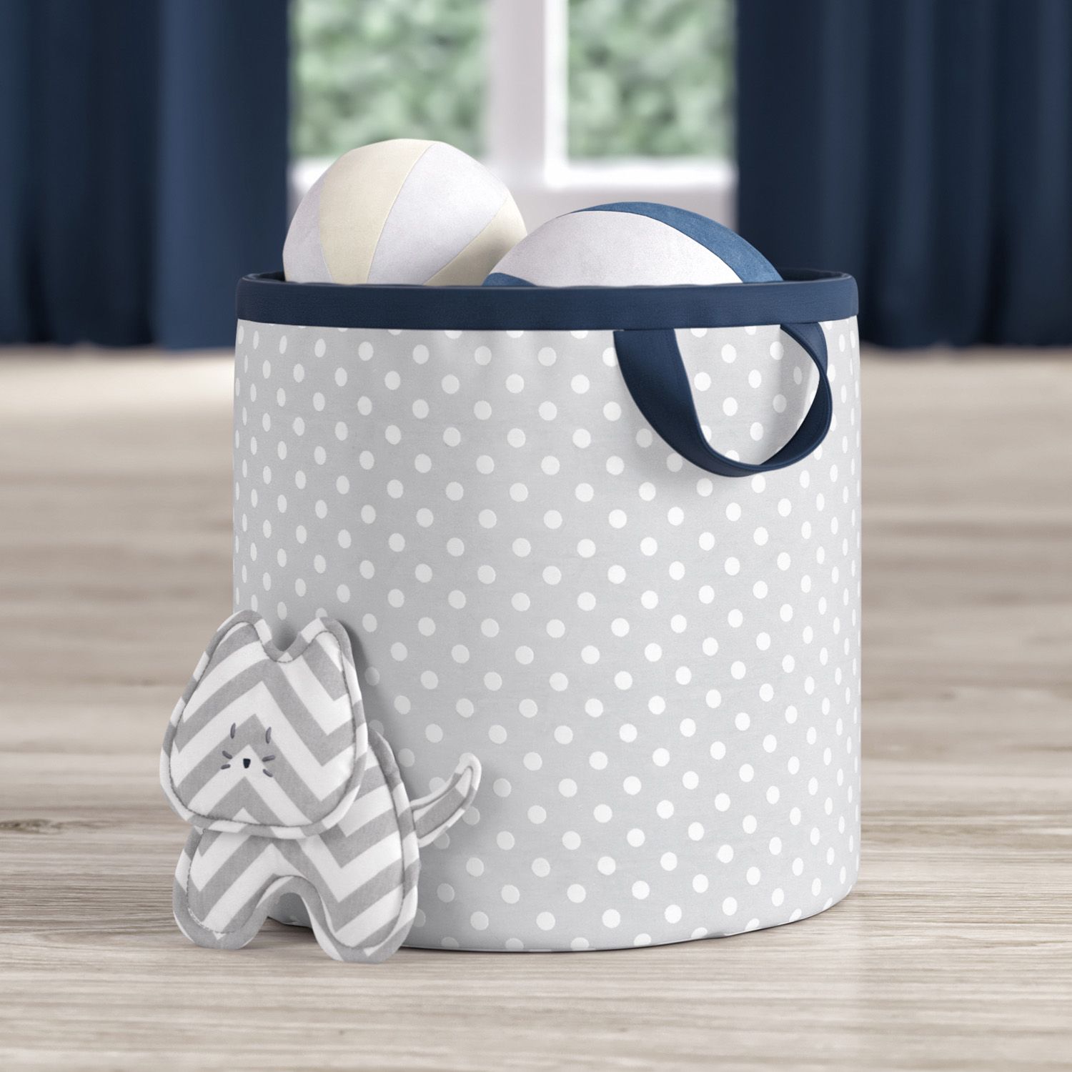 Cesto Organizador para Brinquedos Poá Amiguinhas 24cm