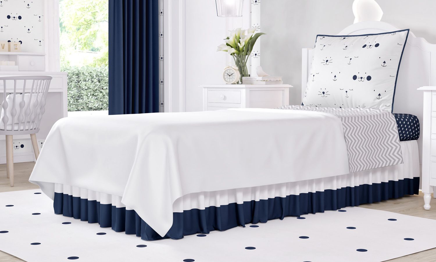 Jogo de Lençol Infantil Solteiro Amiguinhos Verde