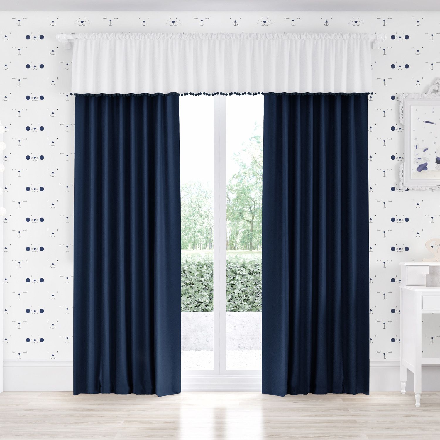 Cortina Infantil Amiguinhas 1,50m