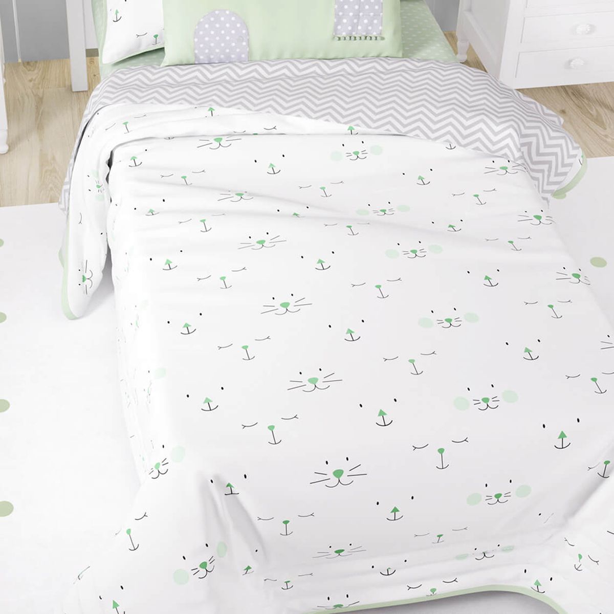 Edredom Infantil Solteiro Amiguinhas