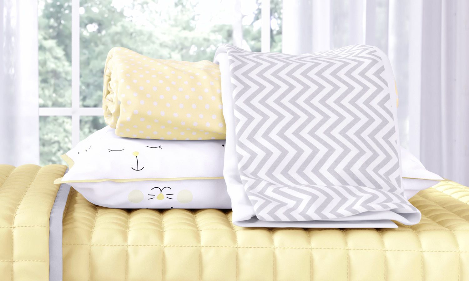 Jogo de Lençol Infantil Solteiro Amiguinhos Verde