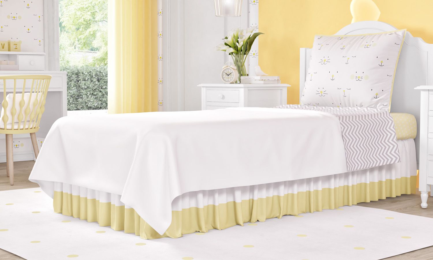 Jogo de Lençol Infantil Solteiro Amiguinhos Verde