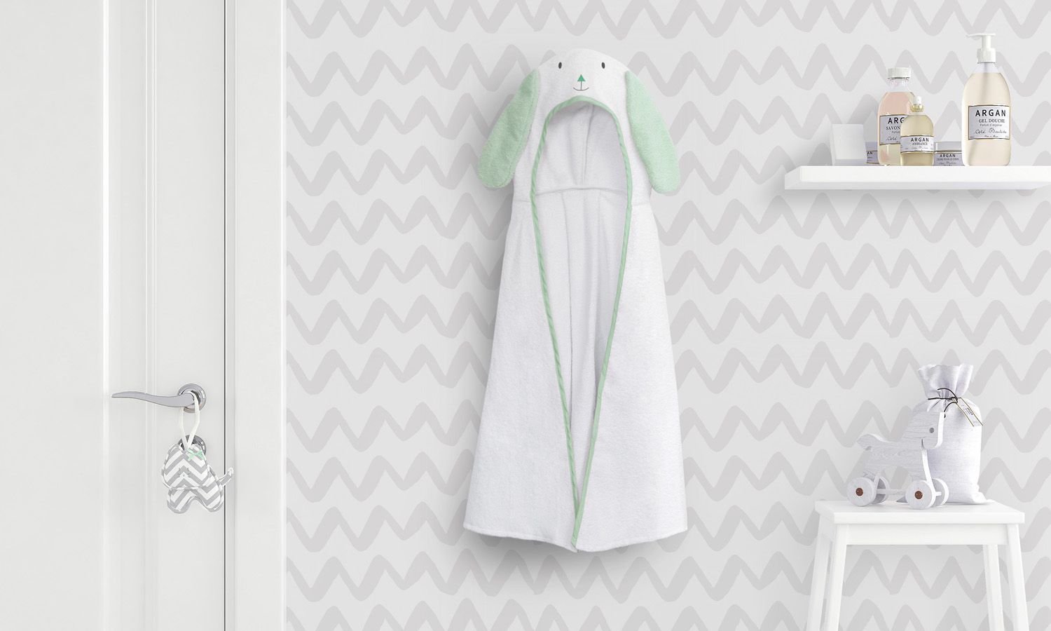 Toalha com Capuz Infantil Amiguinha Cachorrinha 90cm