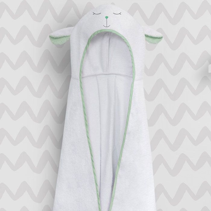 Toalha com Capuz Infantil Amiguinha Ovelhinha 90cm
